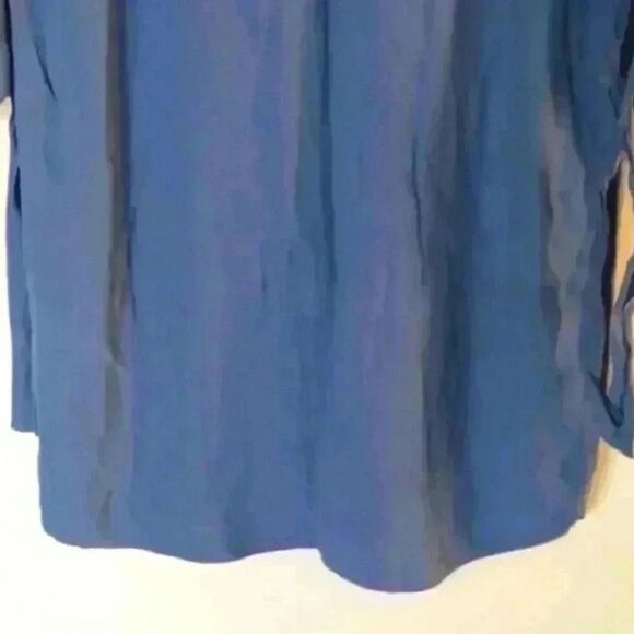 Madewell Tunic Chic Smoke Blue Du Jour Tie Sleeves Dress - Picture 11 of 15